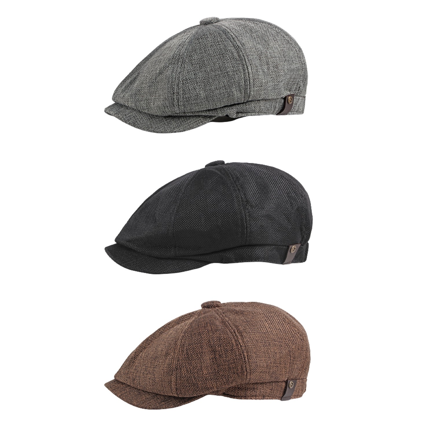 Newsboy Cap Ivy - Men Classic 8 Panel Newsboy Gatsby