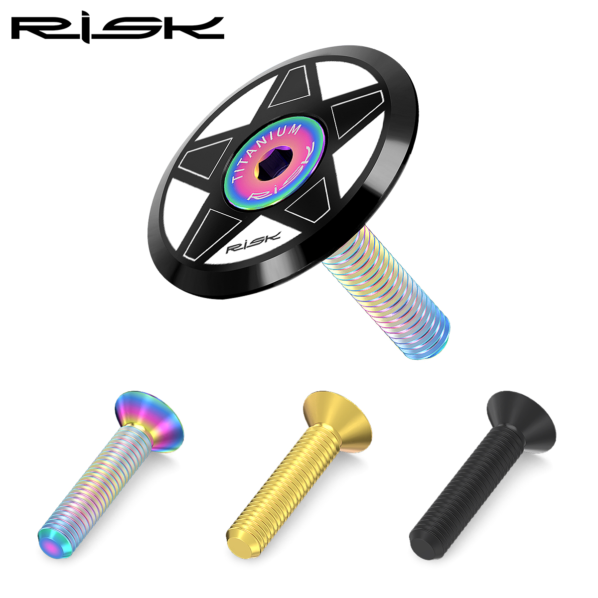 RISK 1pc Bicycle Titanium Allo - Snapback Hat Flat บทวิจารณ์และราคา