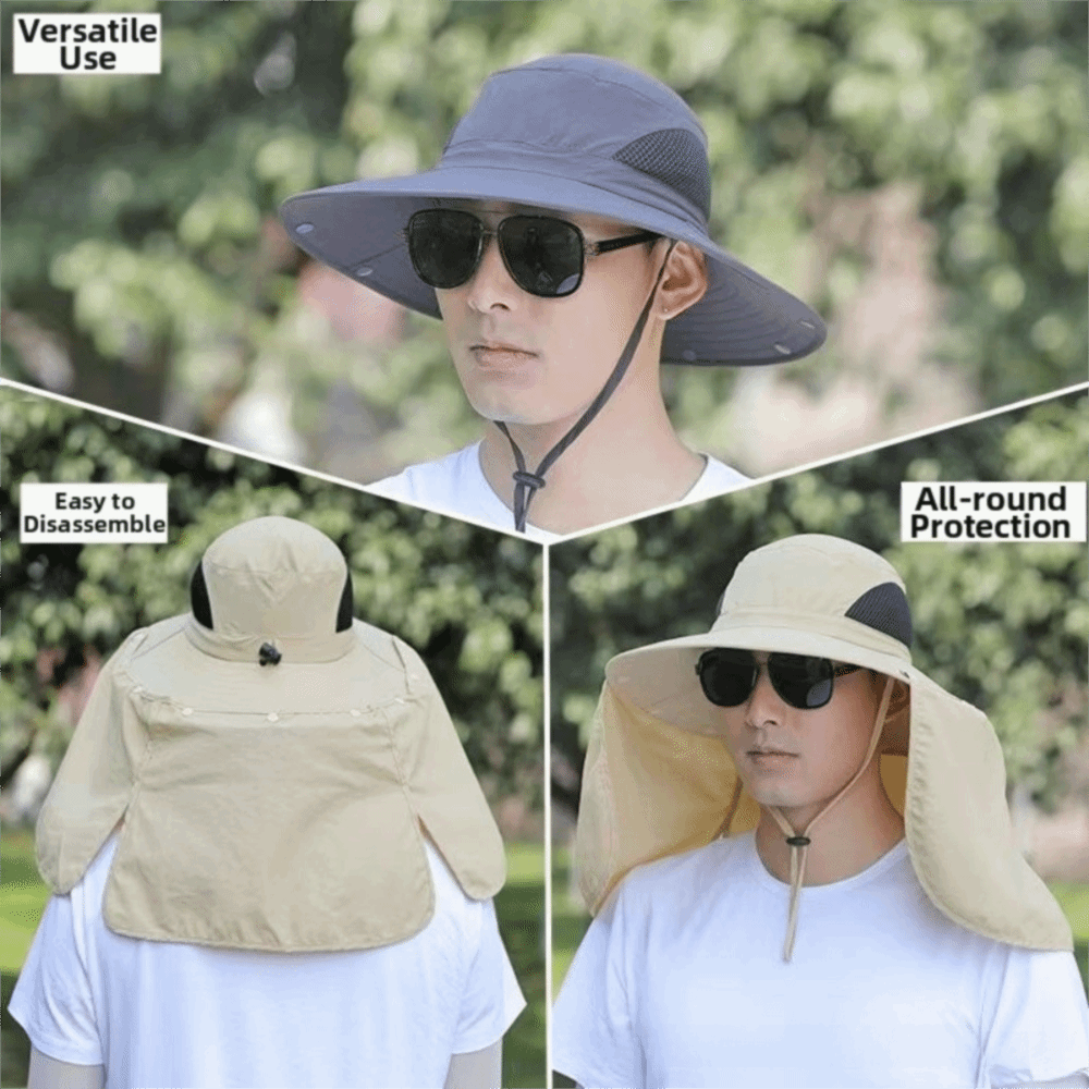 Fashion Cloth Men Sun Hat Big  - Bucket Hat Cotton บทวิจารณ์และราคา