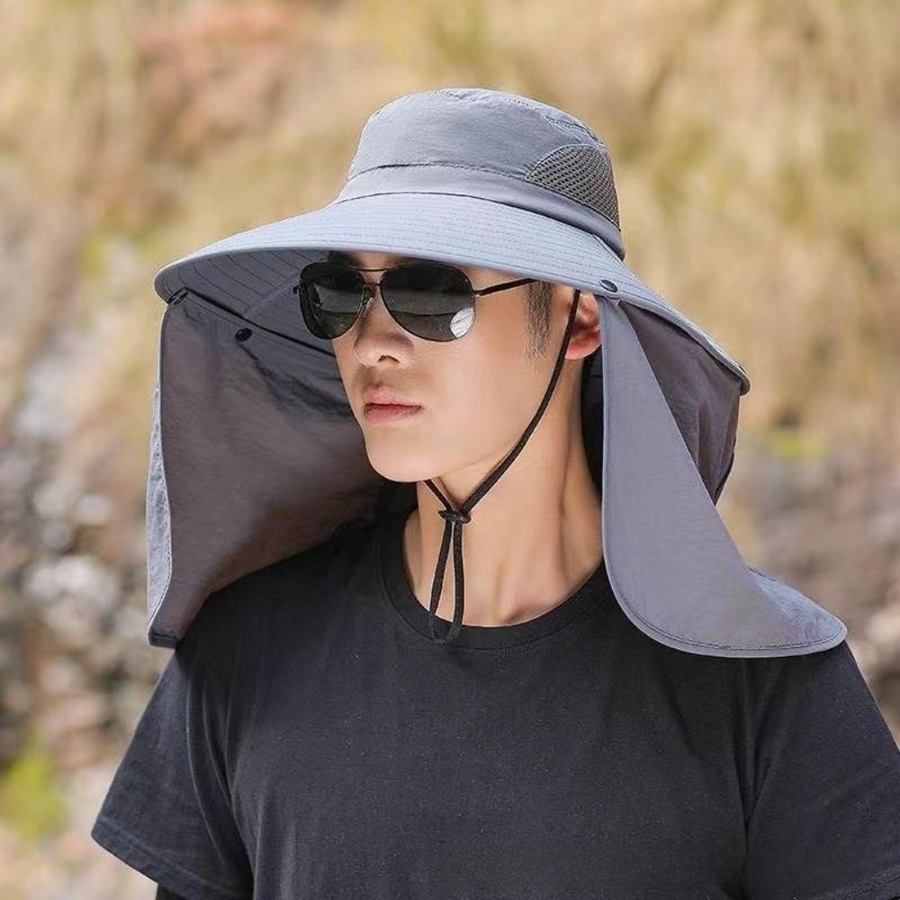 Fashion Cloth Men Sun Hat Big  - Bucket Hat Cotton บทวิจารณ์และราคา