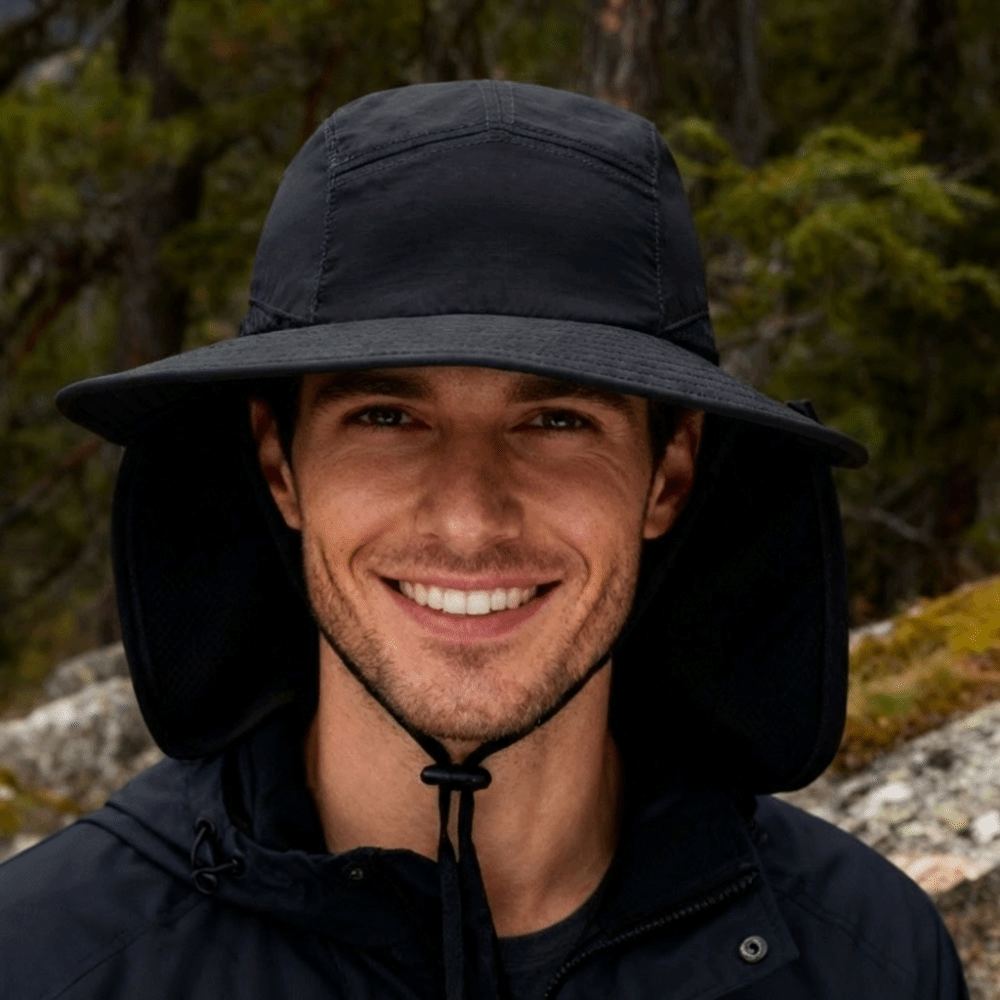 Fashion Wide Brim Outdoor Sun  - Bucket Hat Cotton บทวิจารณ์และราคา