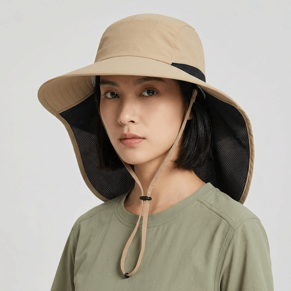 Fashion Wide Brim Outdoor Sun  - Bucket Hat Cotton บทวิจารณ์และราคา
