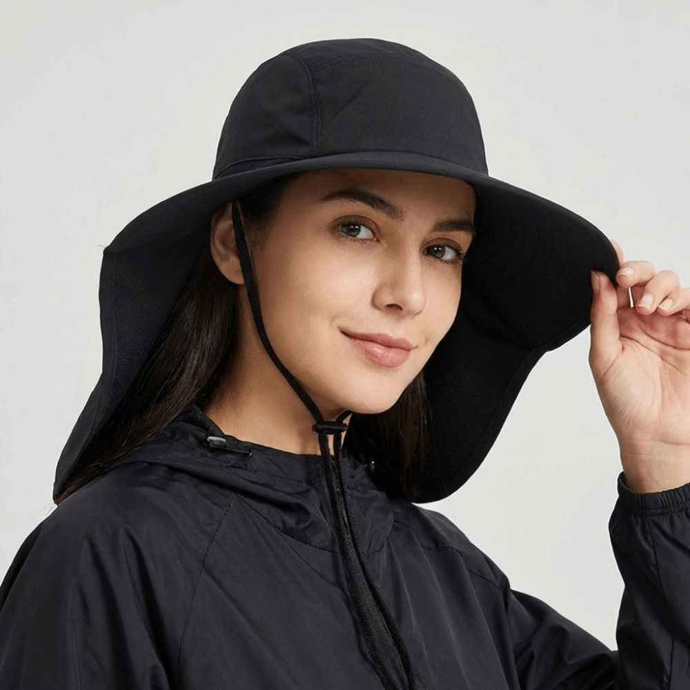 Fashion Wide Brim Outdoor Sun  - Bucket Hat Cotton บทวิจารณ์และราคา