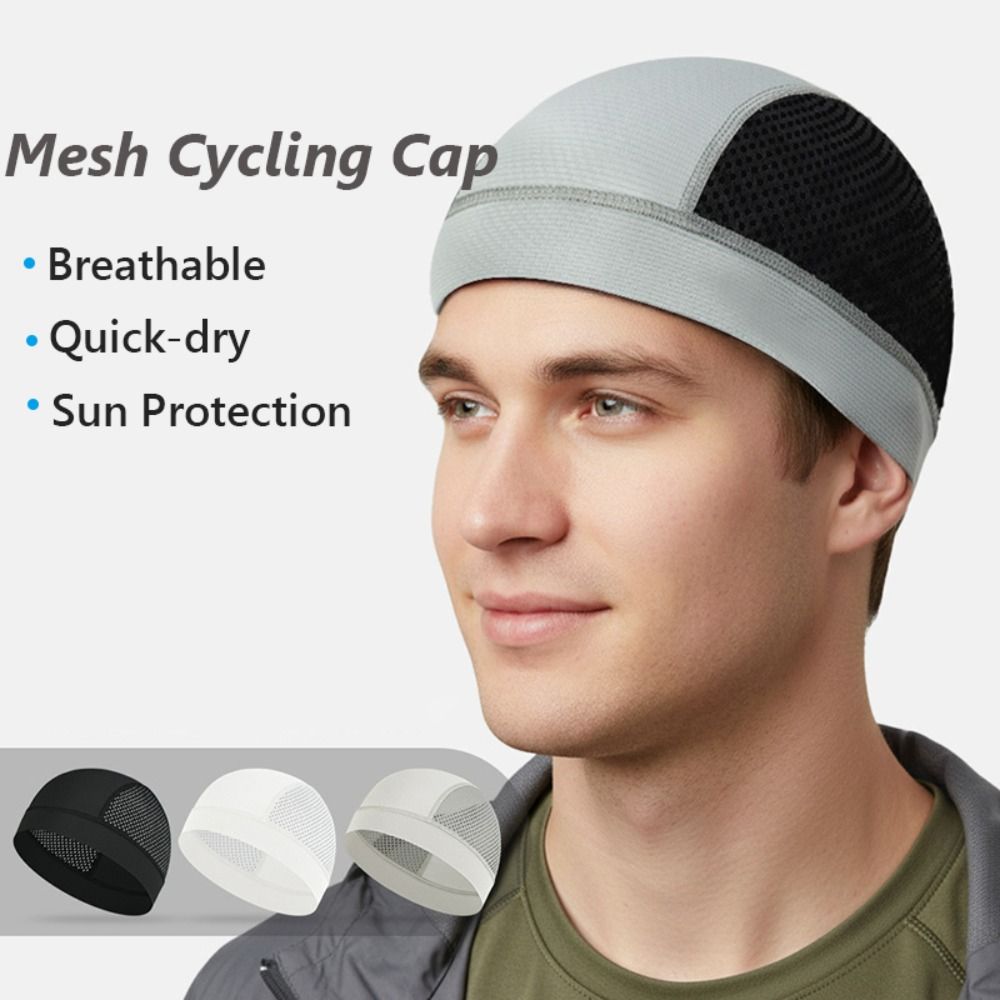 Casual Thin Mesh Skull Beanie  - Skull Cap Helmet Liner บทวิจารณ์และราคา