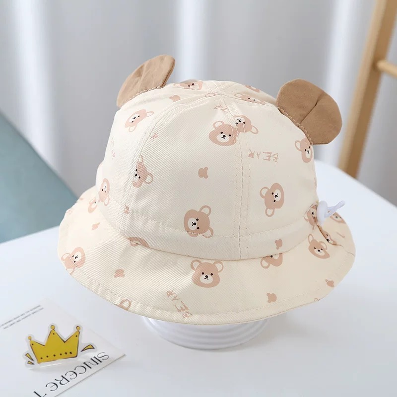 Spring 2026 New Cartoon Bear R - Bucket Hat Cotton บทวิจารณ์และราคา