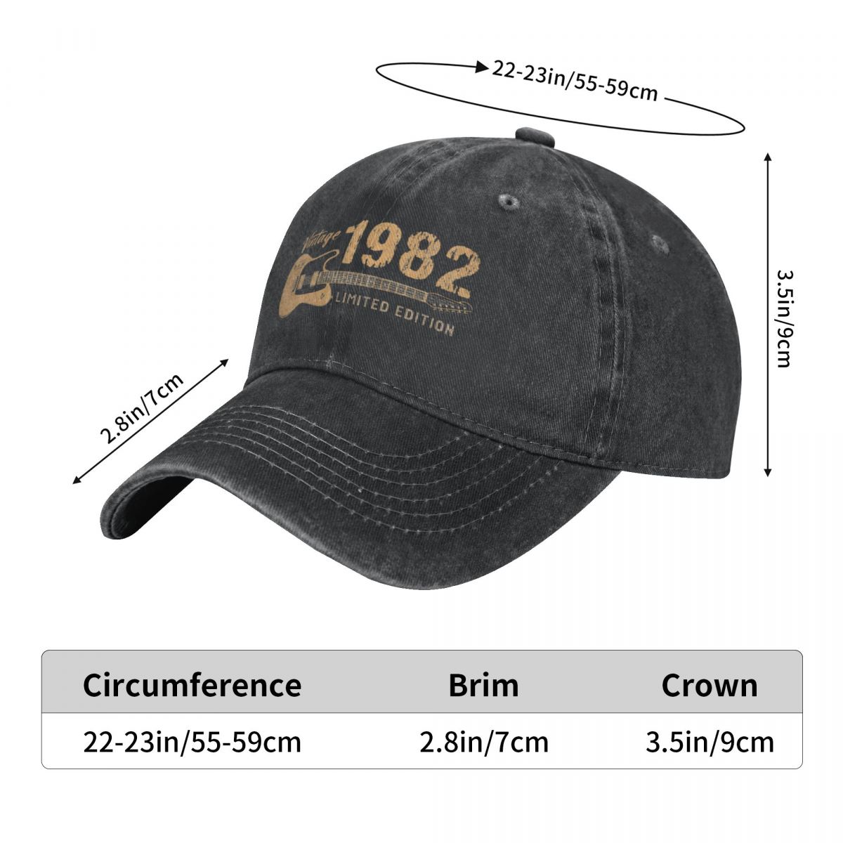 Washed Men's Baseball Cap Guit - Golf Cap Dad บทวิจารณ์และราคา