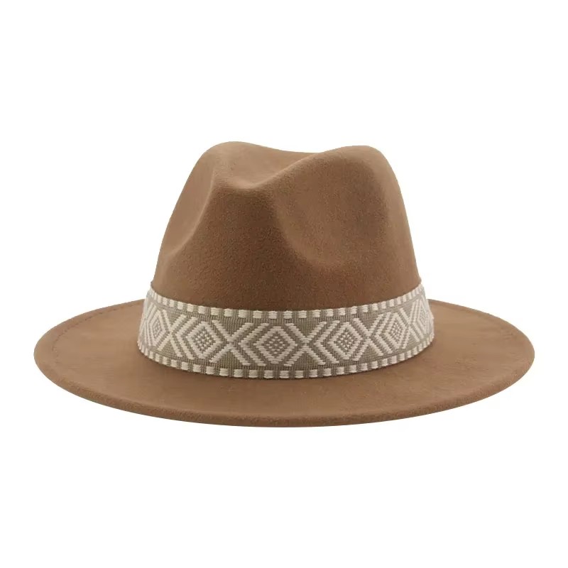 Panama Hat Western Cowboy Hats - Fedora Hat Wool บทวิจารณ์และราคา