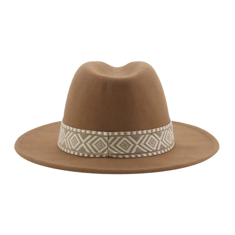 Panama Hat Western Cowboy Hats - Fedora Hat Wool บทวิจารณ์และราคา