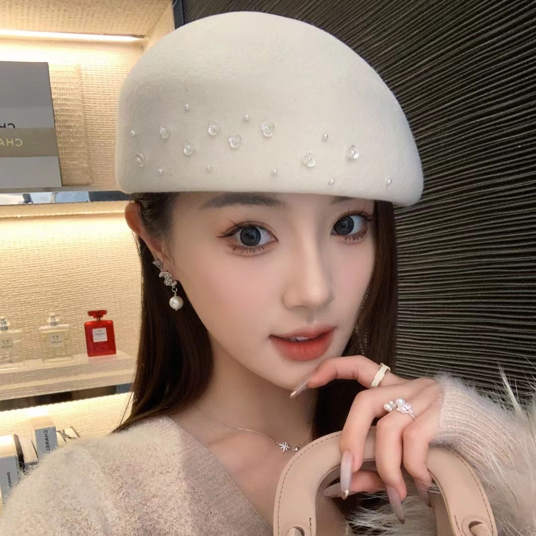 French Entry Lux Wool Beret Wo - Beret French Wool บทวิจารณ์และราคา