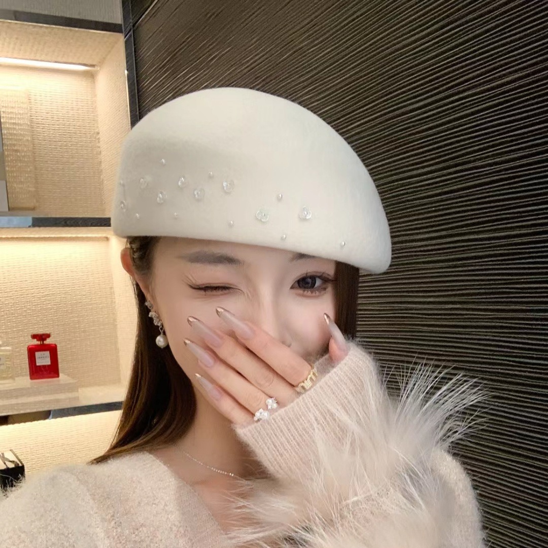 French Entry Lux Wool Beret Wo - Beret French Wool บทวิจารณ์และราคา