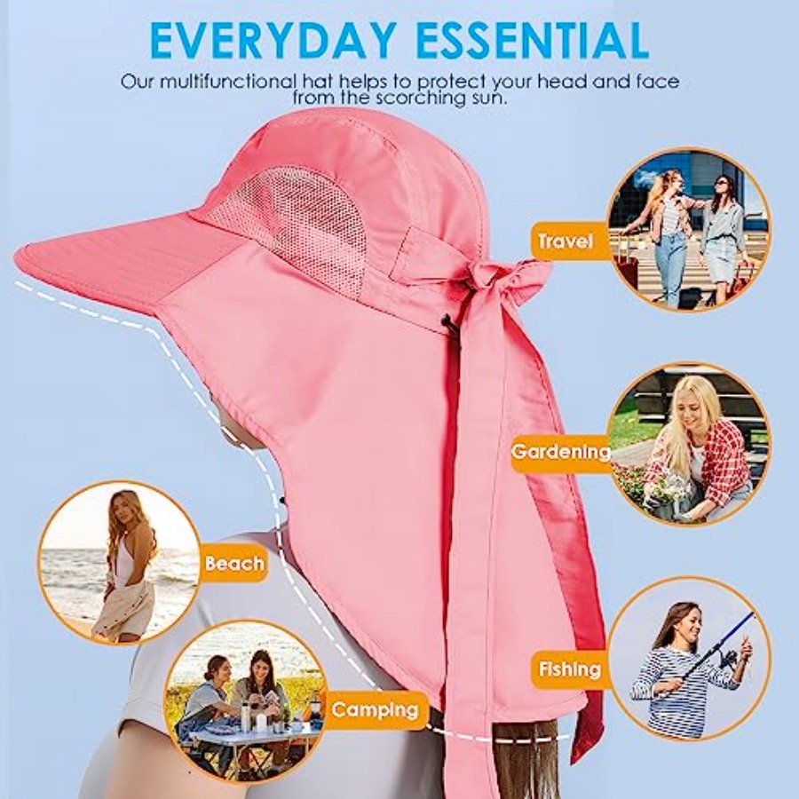 Womens Sun Hat UV Protection,  - Sun Hat Wide Brim บทวิจารณ์และราคา