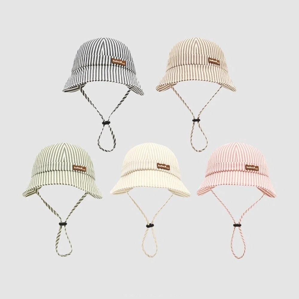 New Striped Baby Bucket Hat Ad - Bucket Hat Cotton บทวิจารณ์และราคา