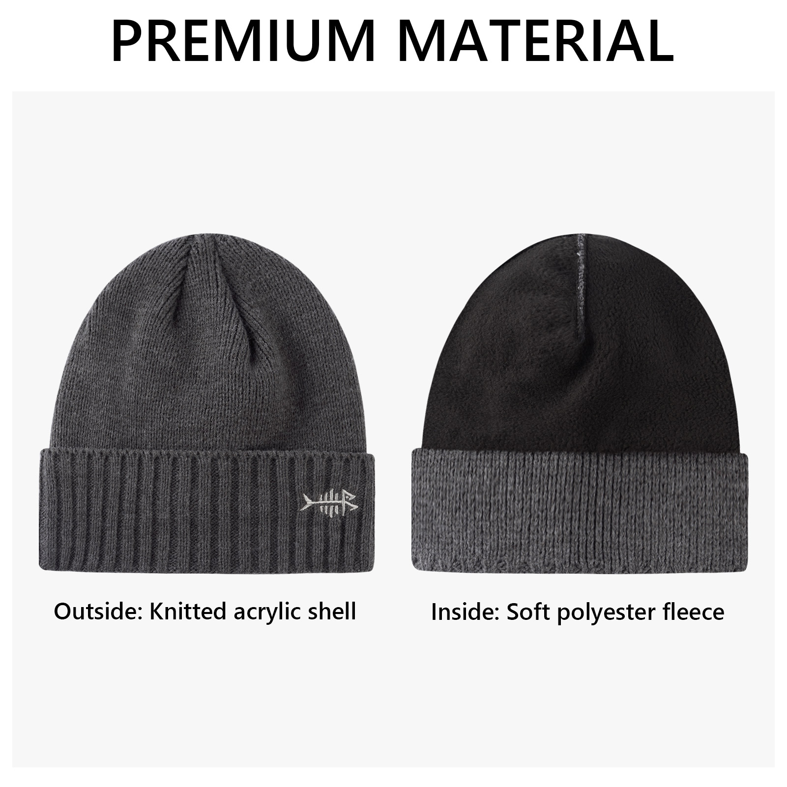 BASSDASH Winter Beanie Hats wi - Beanie Cuffed Knit บทวิจารณ์และราคา
