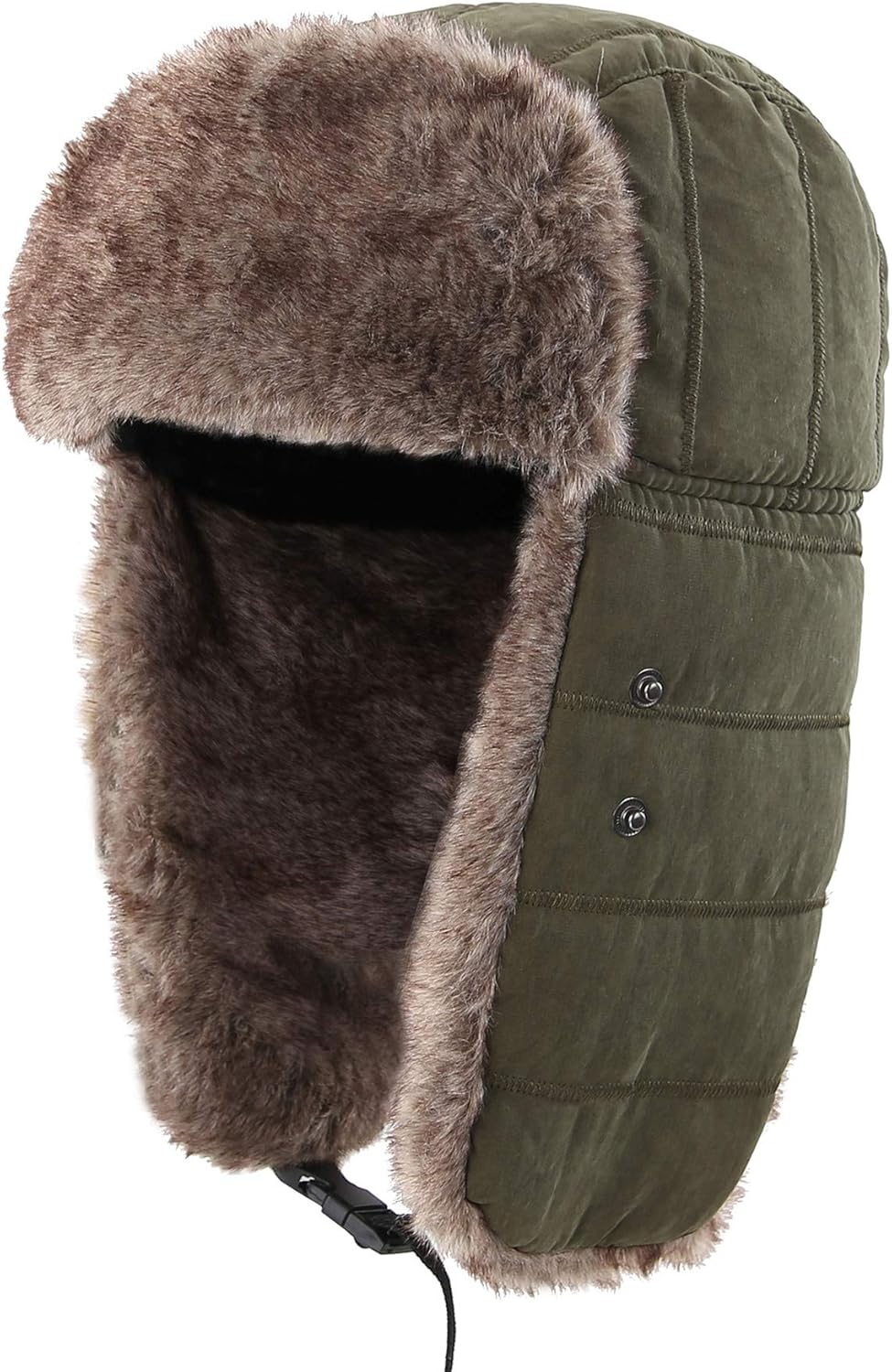Men's Trapper Hat with Ear Fla - Winter Trapper Hat บทวิจารณ์และราคา