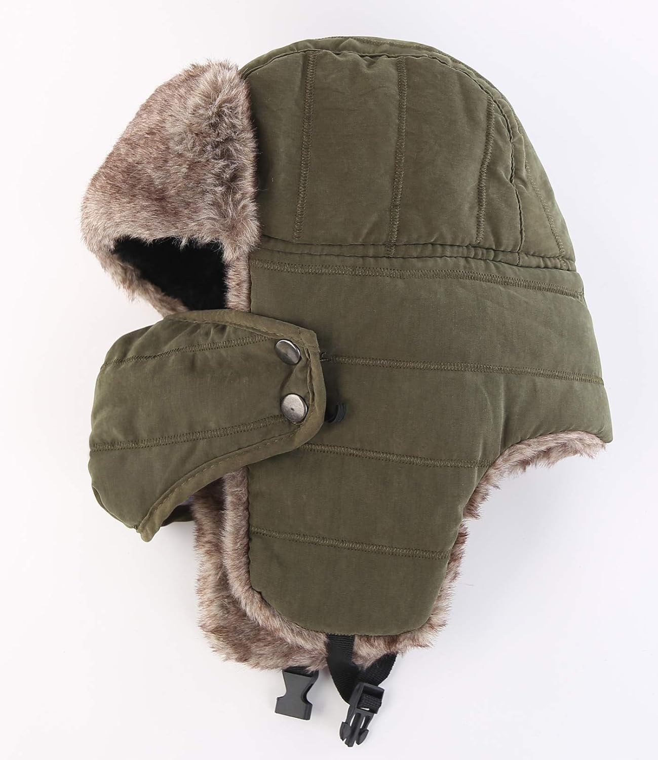 Men's Trapper Hat with Ear Fla - Winter Trapper Hat บทวิจารณ์และราคา