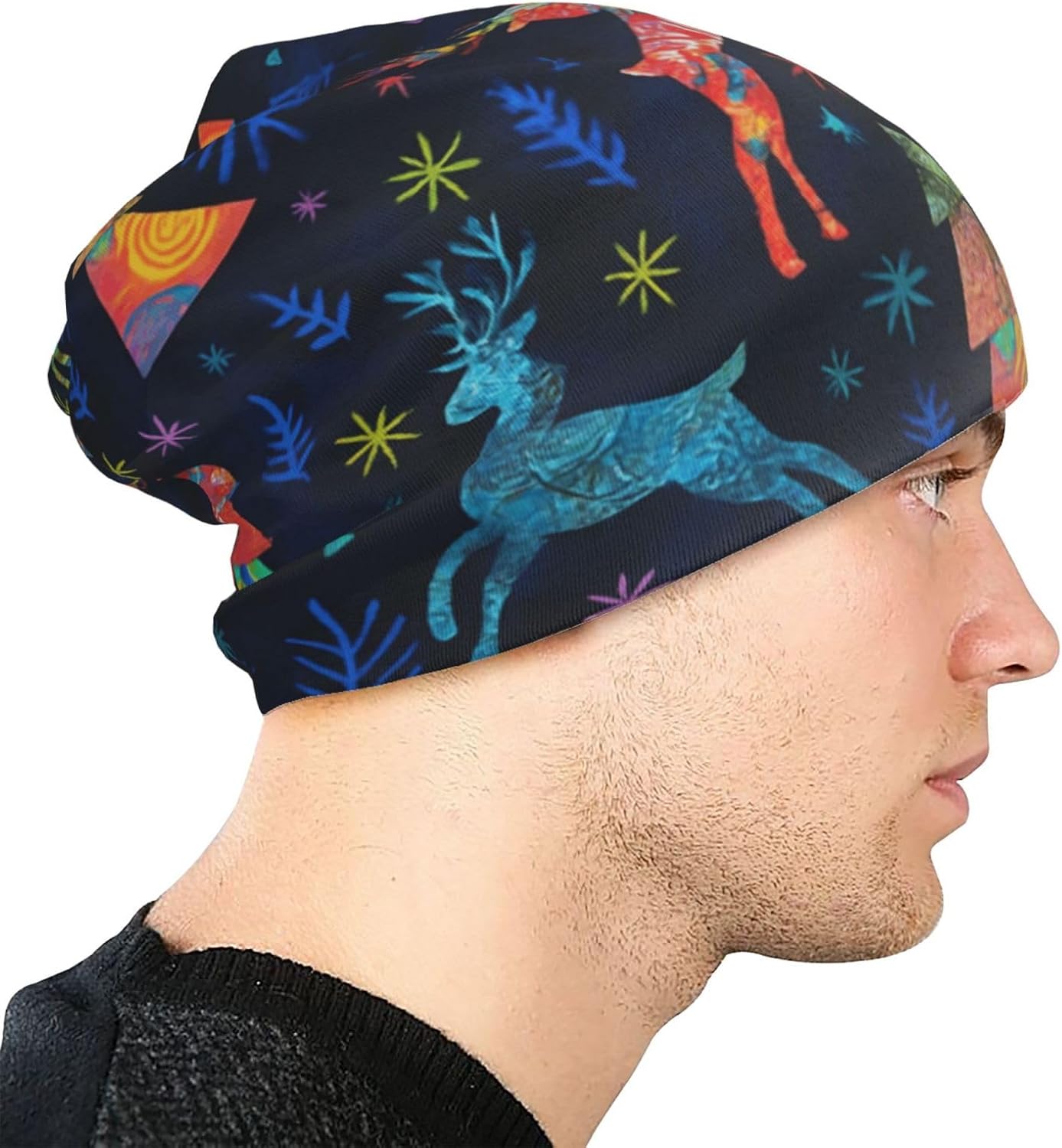 Colorful Candy Knitted Hats Cu - Beanie Cuffed Knit บทวิจารณ์และราคา