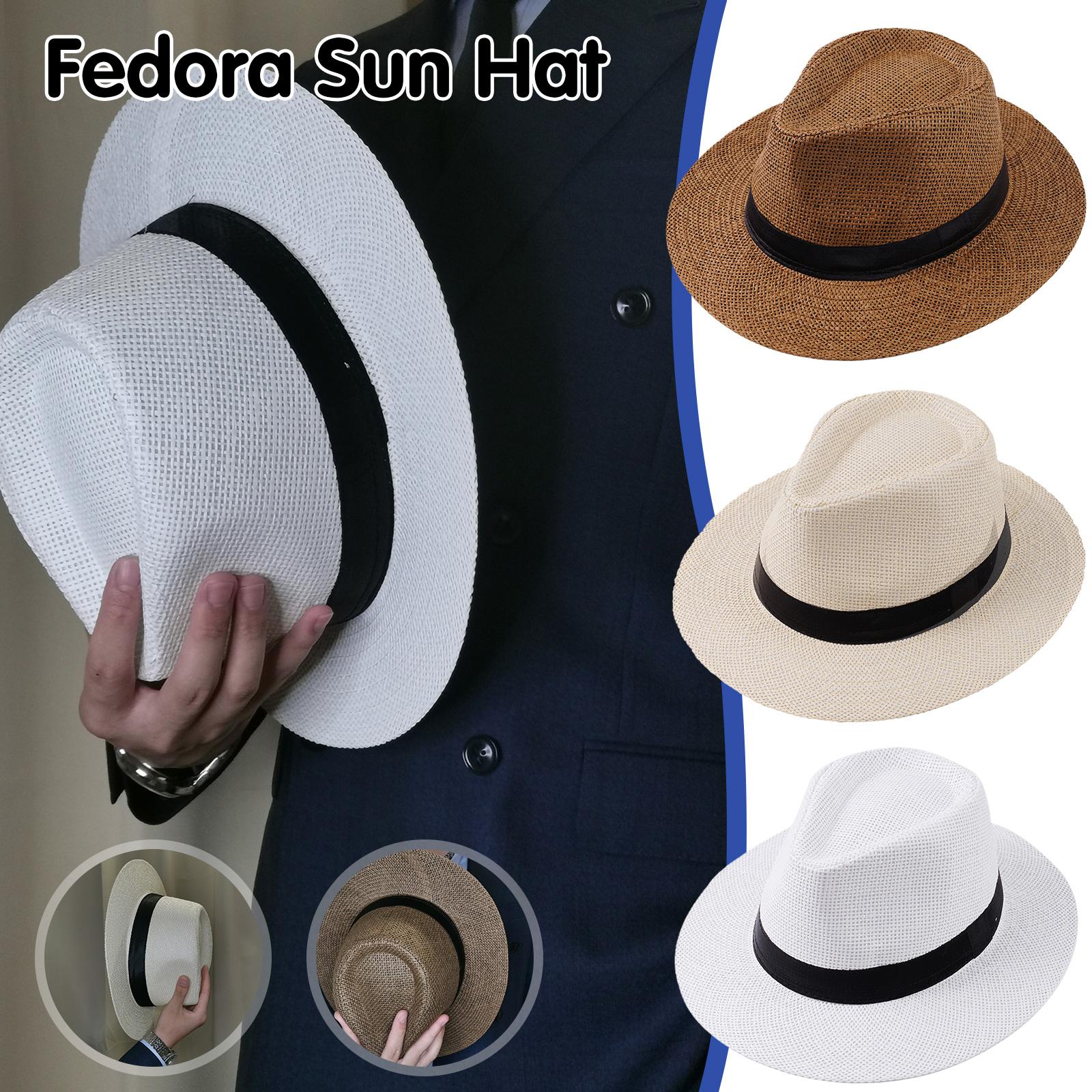 Men Summer Panama Straw Hat Na - Cowboy Hat Straw บทวิจารณ์และราคา