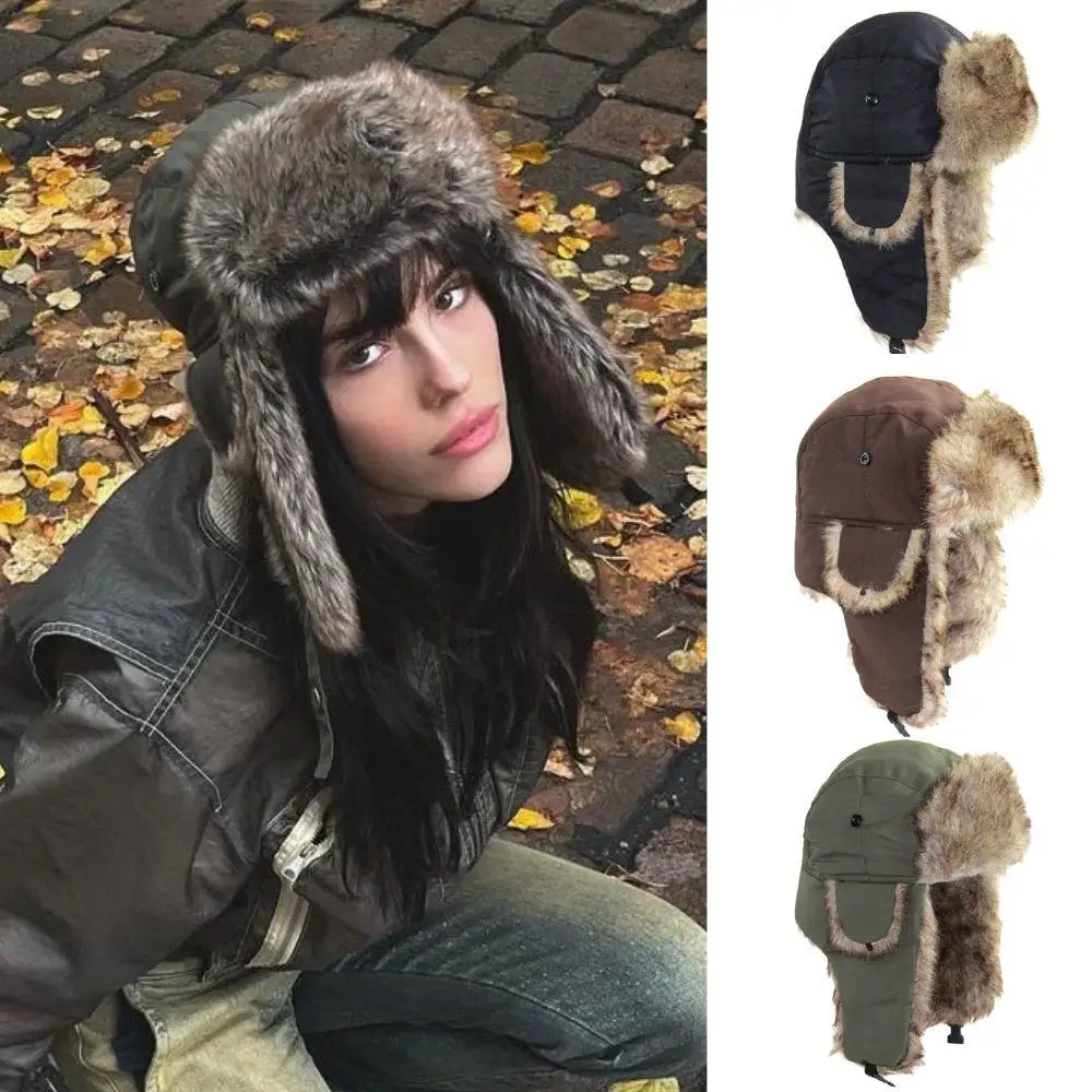 1PC Winter Trapper Aviator Tro - Winter Trapper Hat บทวิจารณ์และราคา