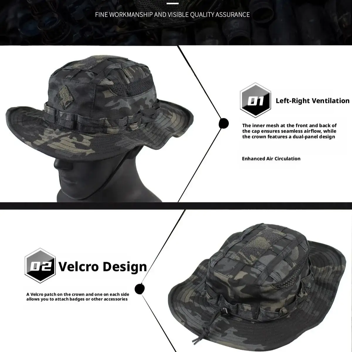 Milspec Tactical Boonie Hat, M - Boonie Hat Tactical บทวิจารณ์และราคา
