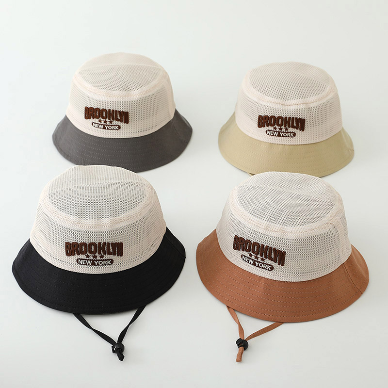 Letter Embroidered Baby Sun Ha - Bucket Hat Cotton บทวิจารณ์และราคา