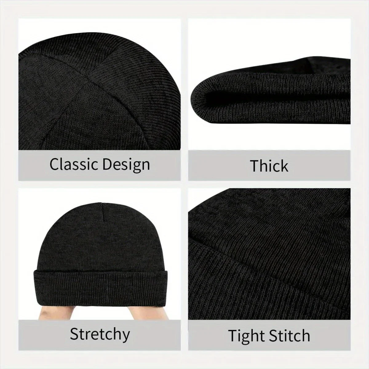 2026 New Unisex Rib Knit Cuffe - Beanie Cuffed Knit บทวิจารณ์และราคา