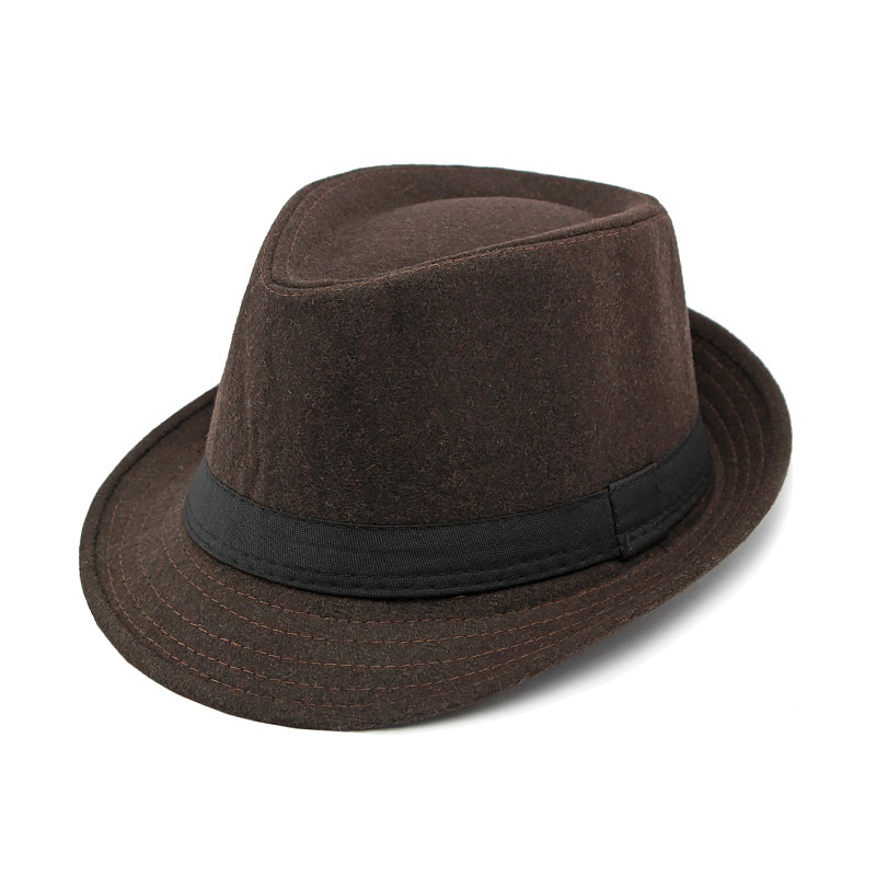 Hat for Men New Autumn Winter  - Fedora Hat Wool บทวิจารณ์และราคา