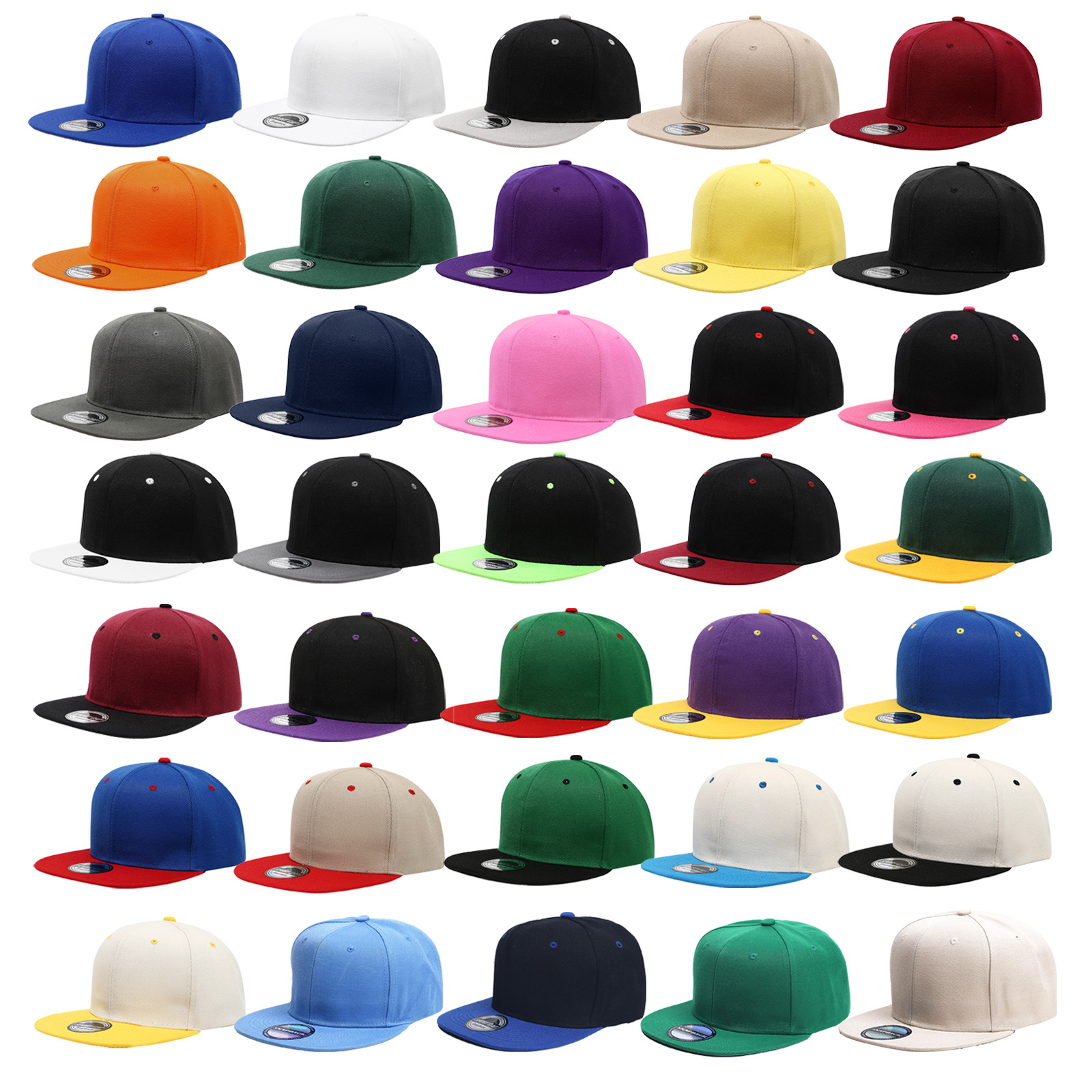 Custom Logo Snapback Caps Men  - Snapback Hat Flat บทวิจารณ์และราคา