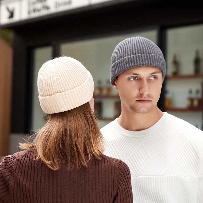 Winter Knitted Hat Warm Outdoo - Beanie Cuffed Knit บทวิจารณ์และราคา