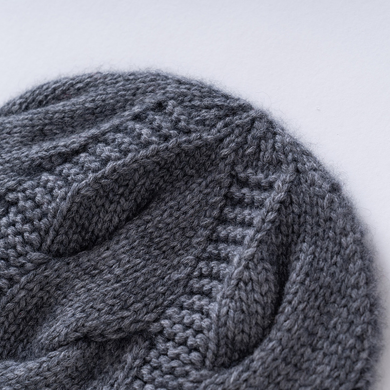 Winter New Women's Pure Cashme - Beanie Cuffed Knit บทวิจารณ์และราคา