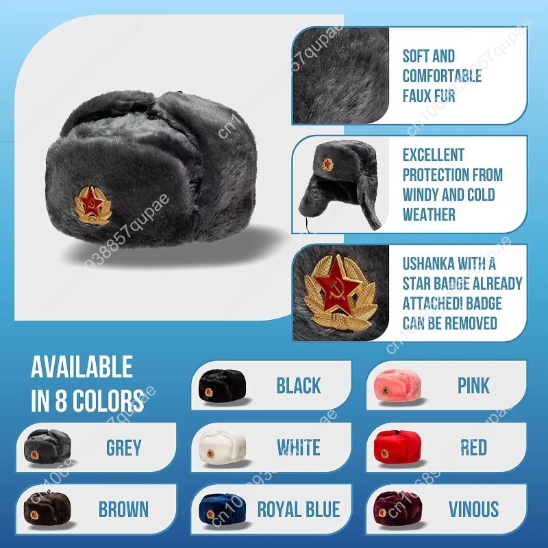 BELEON Ushanka Russian Fur Hat - Winter Trapper Hat บทวิจารณ์และราคา
