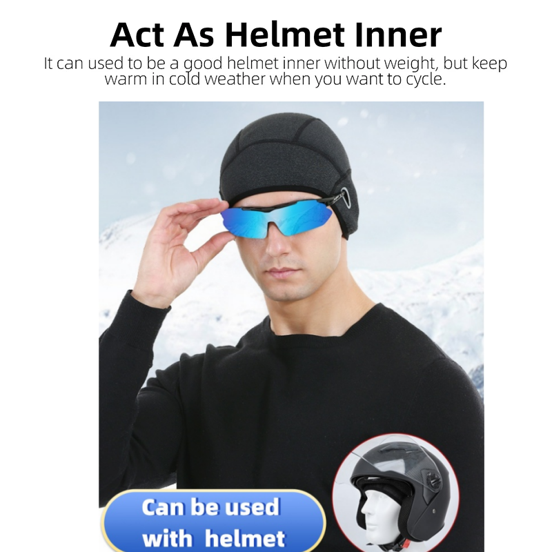 Winter Cycling Warm Cap MTB He - Skull Cap Helmet Liner บทวิจารณ์และราคา