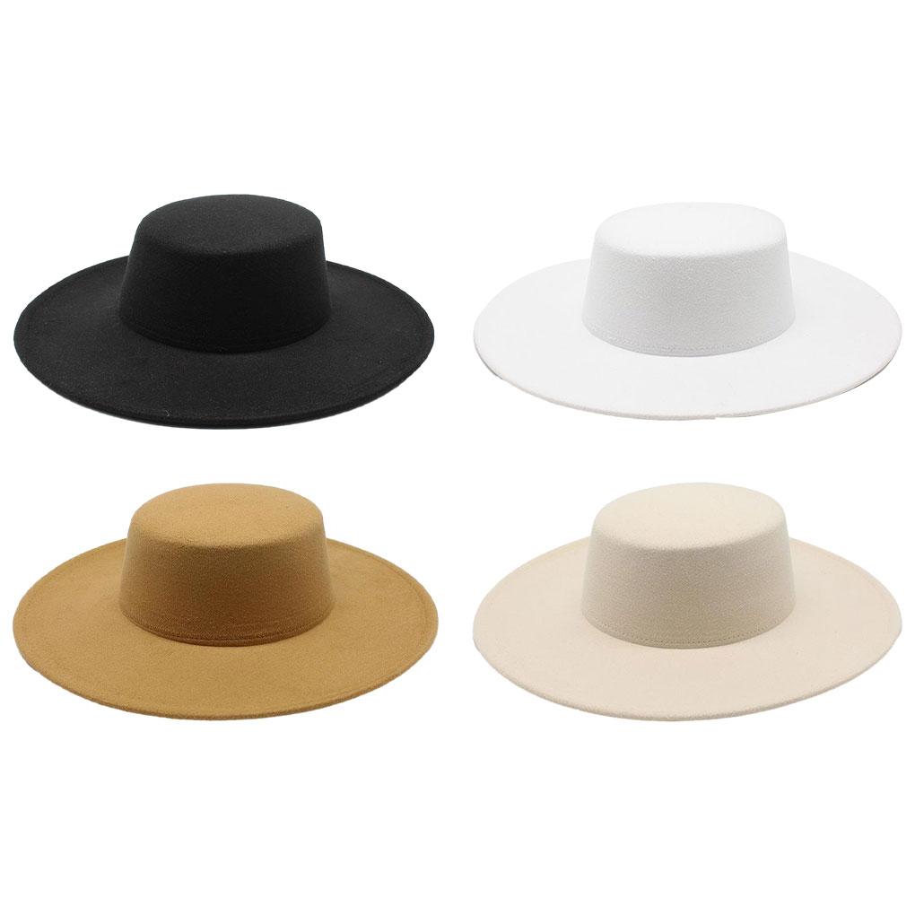 French Ladies Fedoras Top Bow  - Fedora Hat Wool บทวิจารณ์และราคา