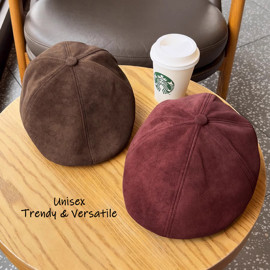 Vintage Suede Newsboy Cap Men  - Newsboy Cap Ivy บทวิจารณ์และราคา
