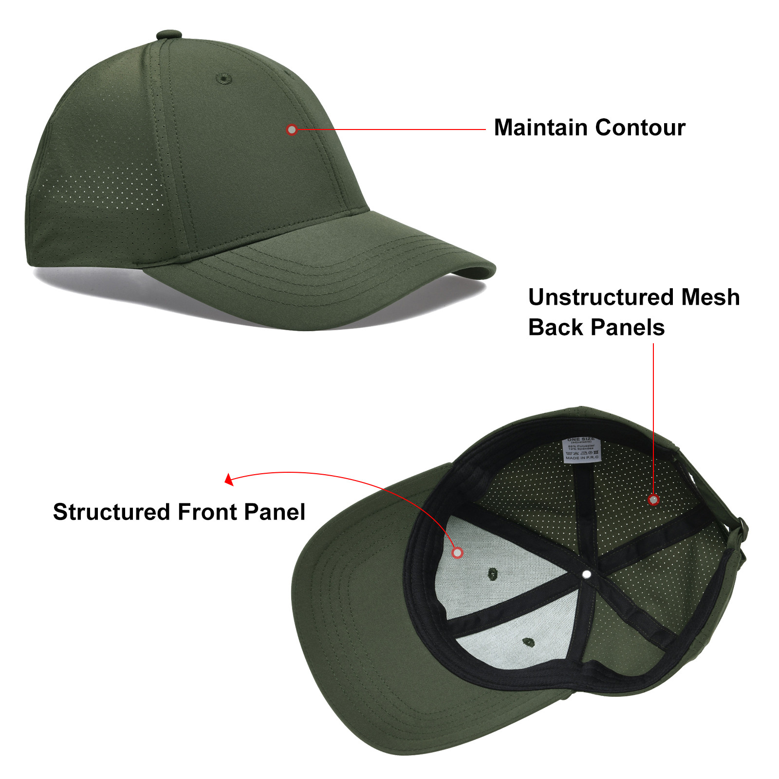FUICUI Unisex Classic Mesh Adj - Golf Cap Dad บทวิจารณ์และราคา