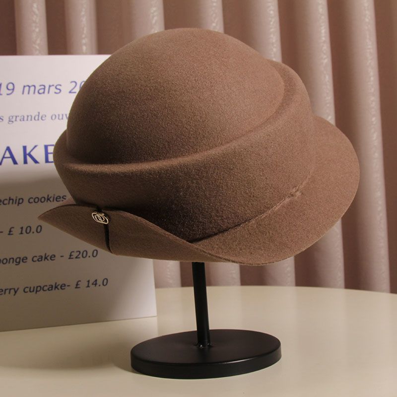 Wool Felt Sun Hats Round Top K - Fedora Hat Wool บทวิจารณ์และราคา