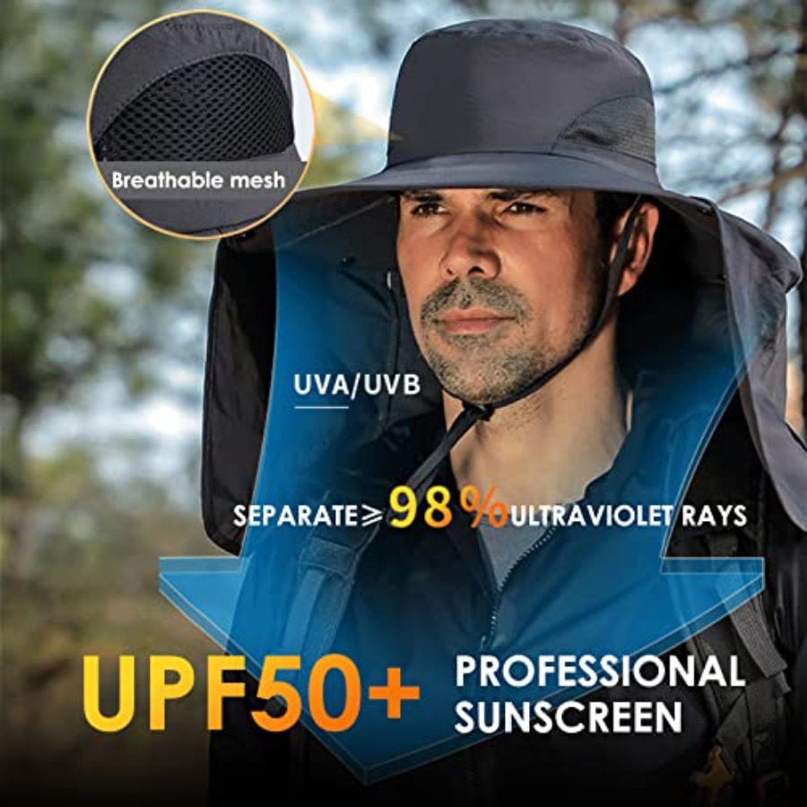 DOCVIT Fishing Hat for MenandW - Sun Hat Wide Brim บทวิจารณ์และราคา