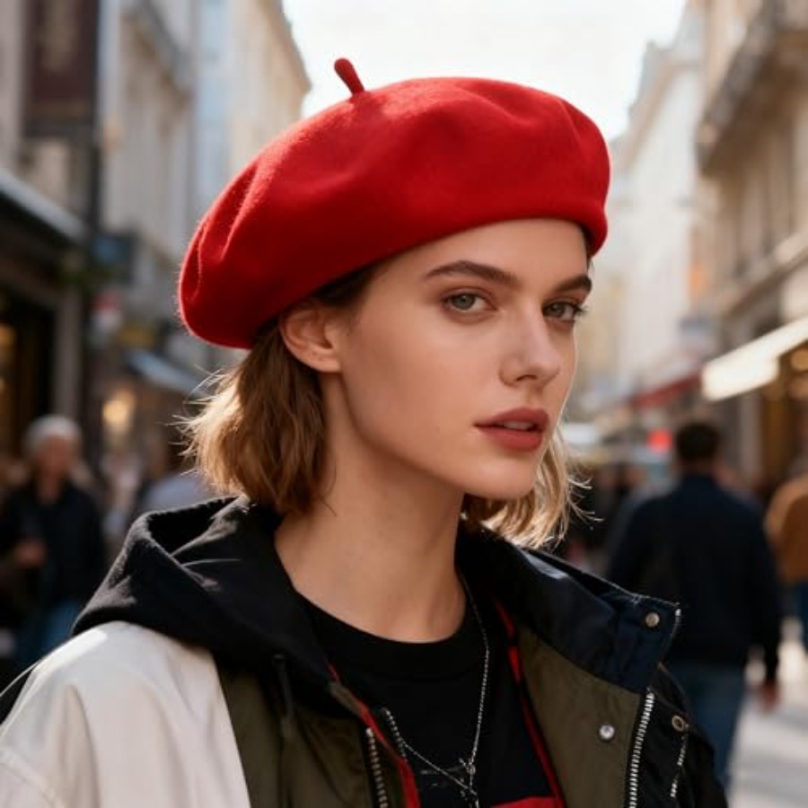 Women Beret Classic French Hat - Beret French Wool บทวิจารณ์และราคา