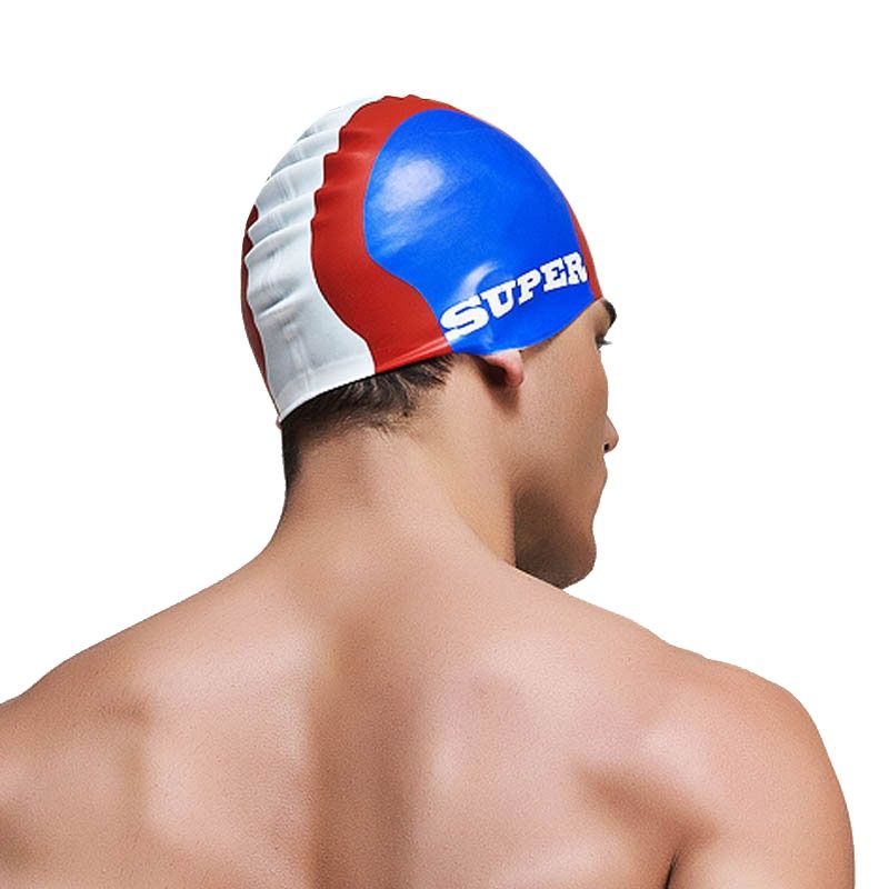 Summer water man swimming caps - Swim Hat Silicone บทวิจารณ์และราคา