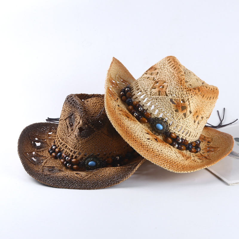 Spring and summer Spanish retr - Cowboy Hat Straw บทวิจารณ์และราคา