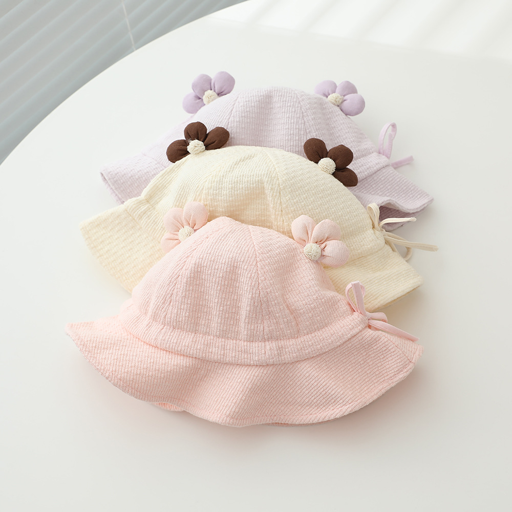 Baby Girls Sun Hat 48cm 6-24 M - Bucket Hat Cotton บทวิจารณ์และราคา
