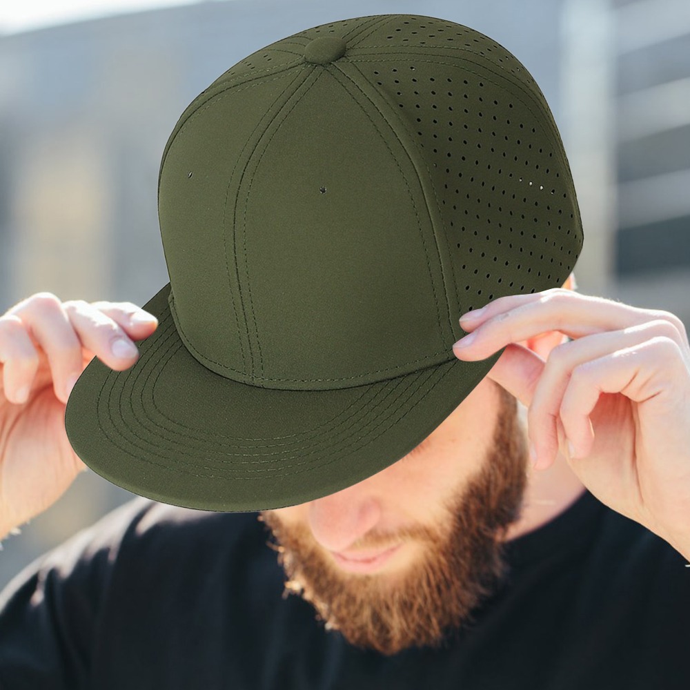 High Quality Full Closed Mens  - Snapback Hat Flat บทวิจารณ์และราคา