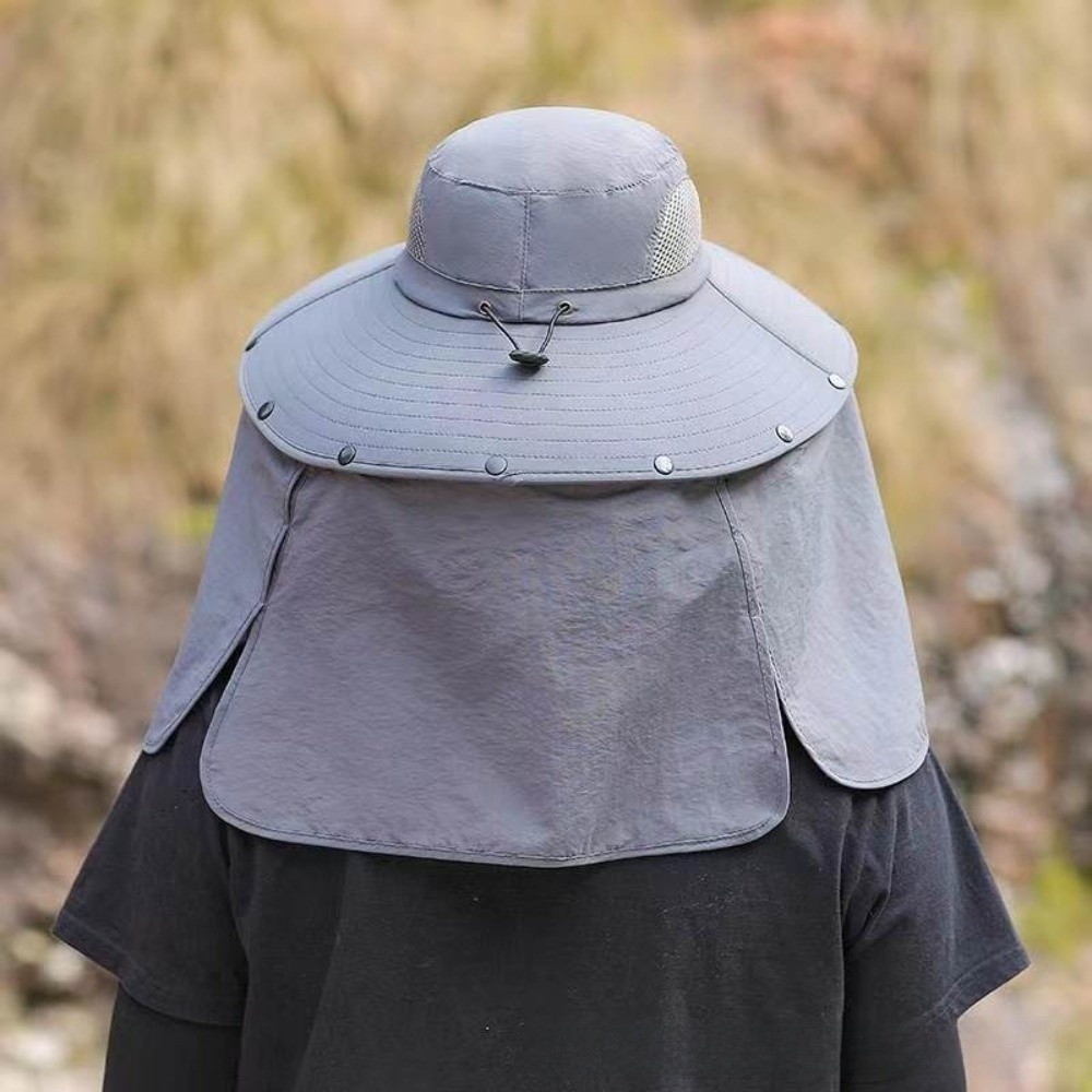 Removable Cloth Men Sun Hat Bi - Bucket Hat Cotton บทวิจารณ์และราคา