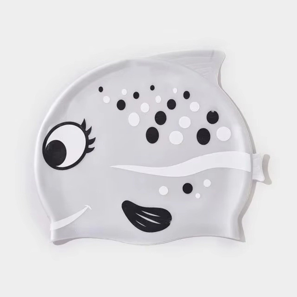 Cute Elastic Children's Swimmi - Swim Hat Silicone บทวิจารณ์และราคา