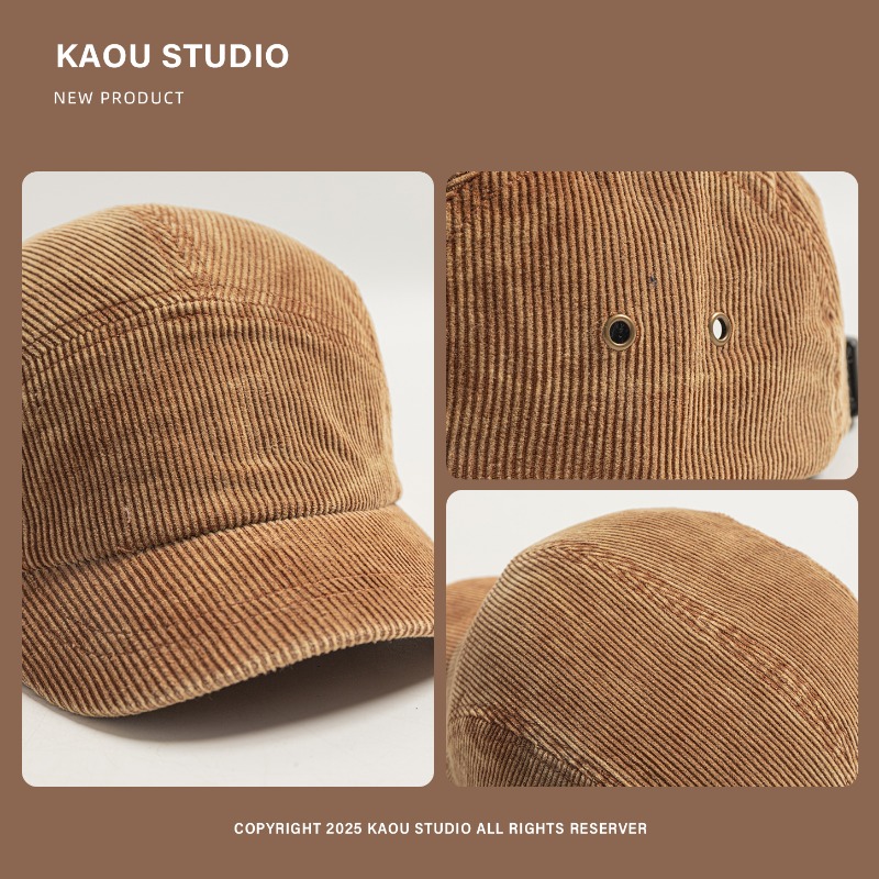 Vintage Corduroy Baseball Cap  - Corduroy Cap 5 Panel บทวิจารณ์และราคา