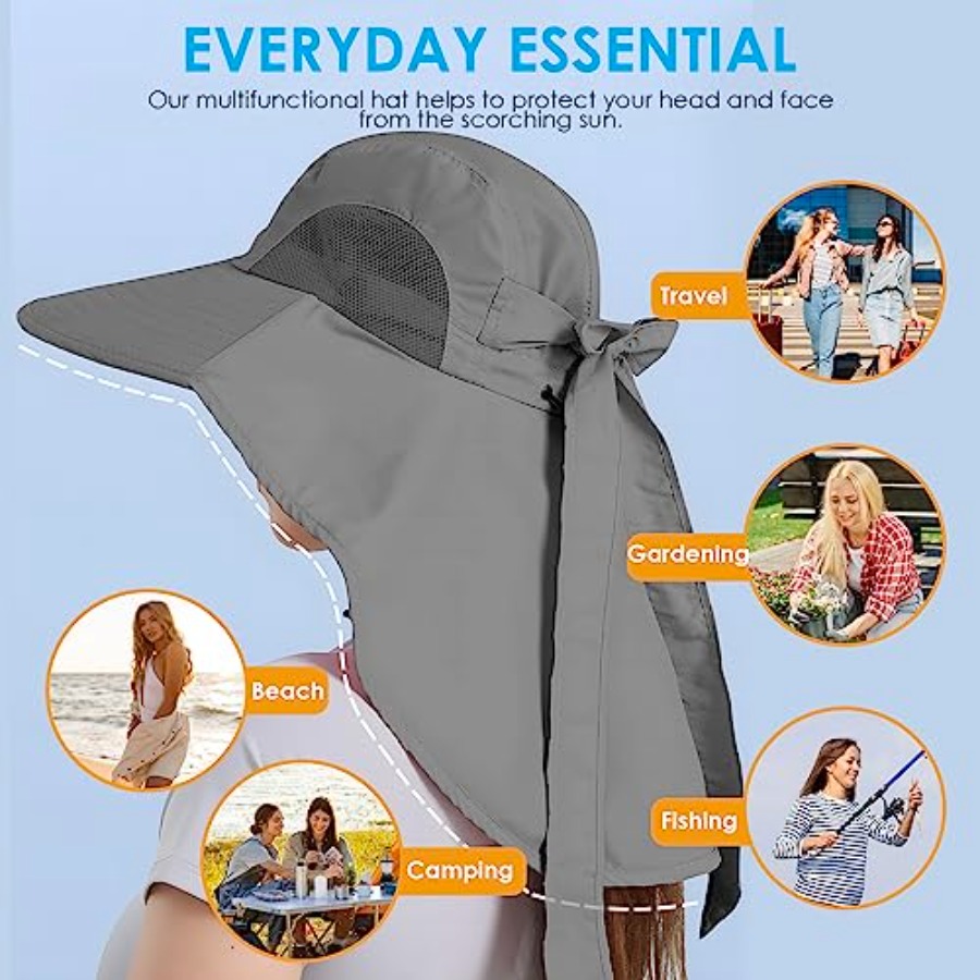 Womens Sun Hat UV Protection,  - Sun Hat Wide Brim บทวิจารณ์และราคา