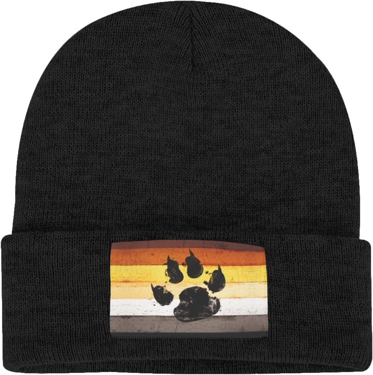 Gay Flag Bear paw LGBT Knit Be - Beanie Cuffed Knit บทวิจารณ์และราคา