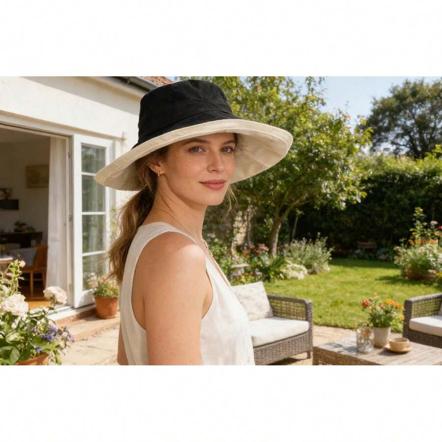 Womens Reversible Wide Brim Be - Sun Hat Wide Brim บทวิจารณ์และราคา