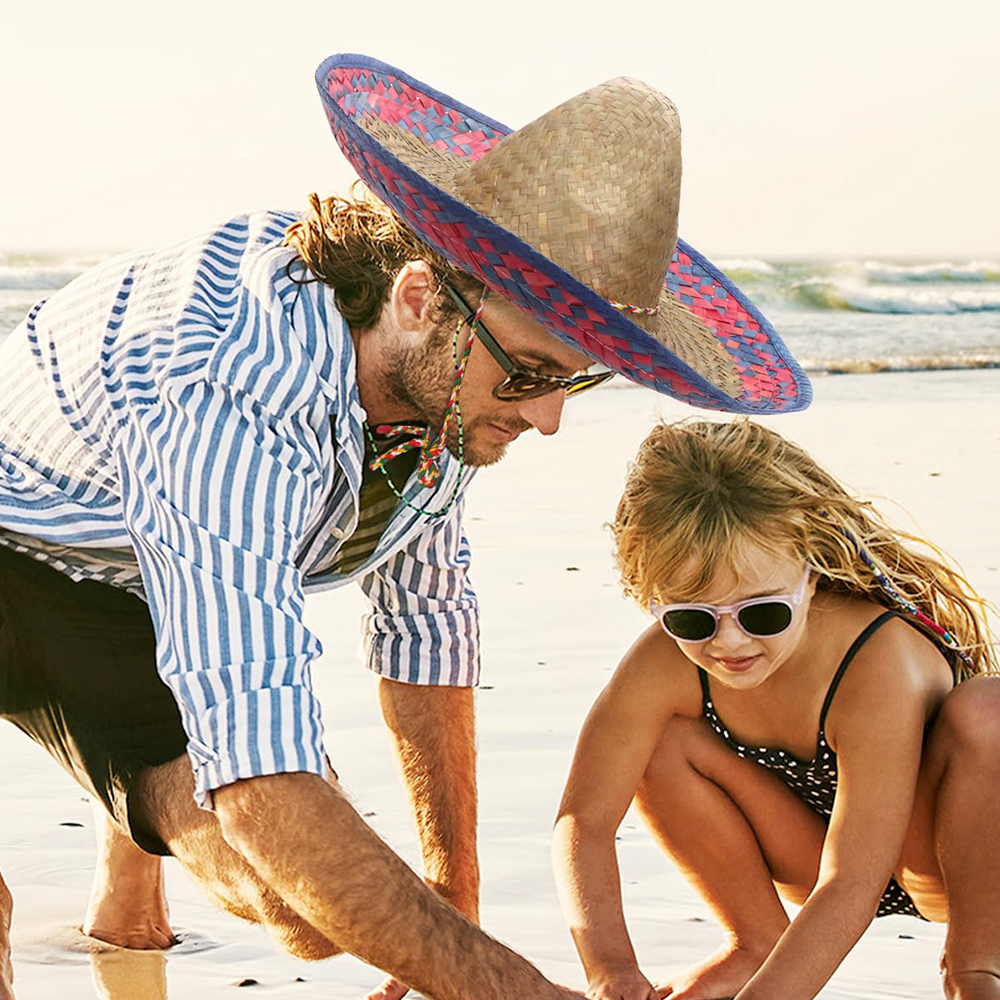 Mexican Sombrero Hat Straw Wea - Sun Hat Wide Brim บทวิจารณ์และราคา