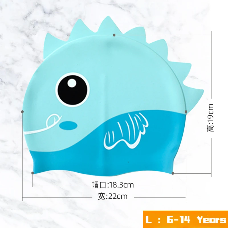 Cartoon Cute Fish Shark Silico - Swim Hat Silicone บทวิจารณ์และราคา