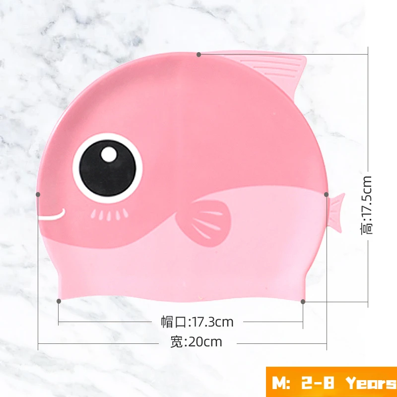 Cartoon Cute Fish Shark Silico - Swim Hat Silicone บทวิจารณ์และราคา